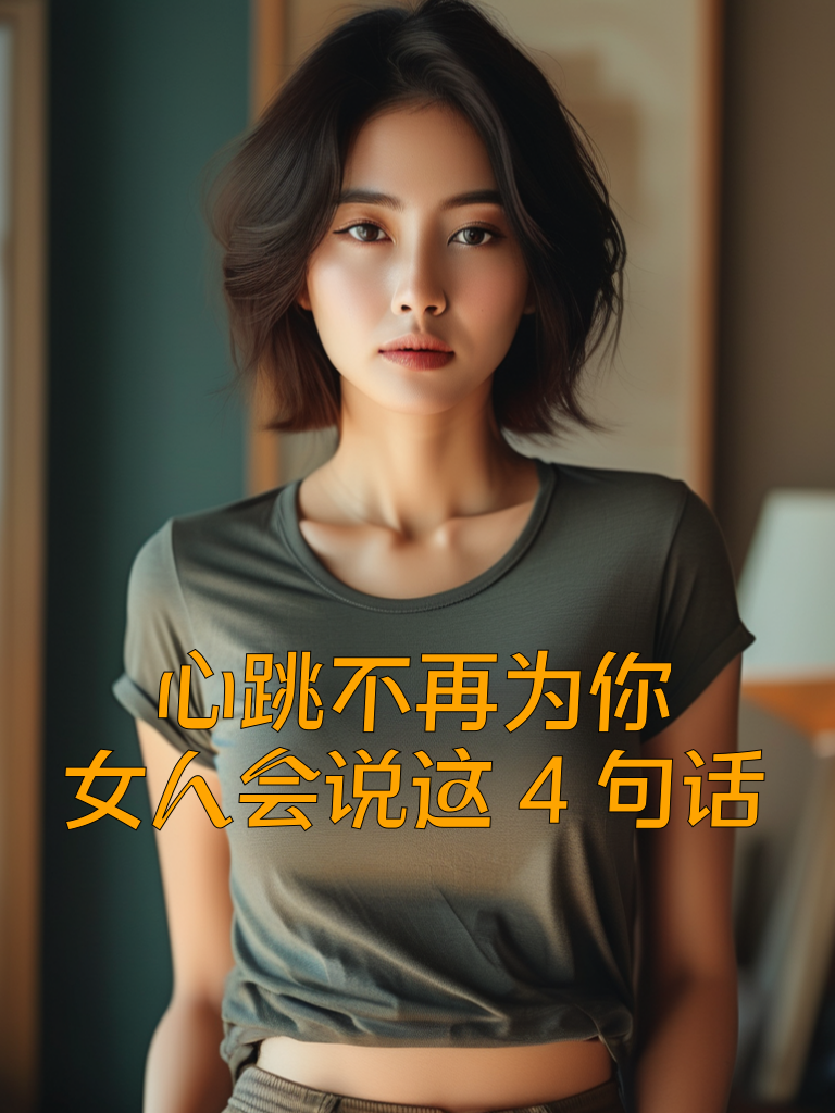心跳不再为你，女人会说这4句话