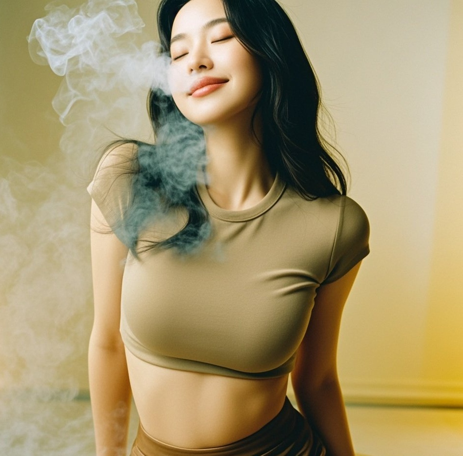 佳人紧衣裹身，曲线婀娜撩动心弦
