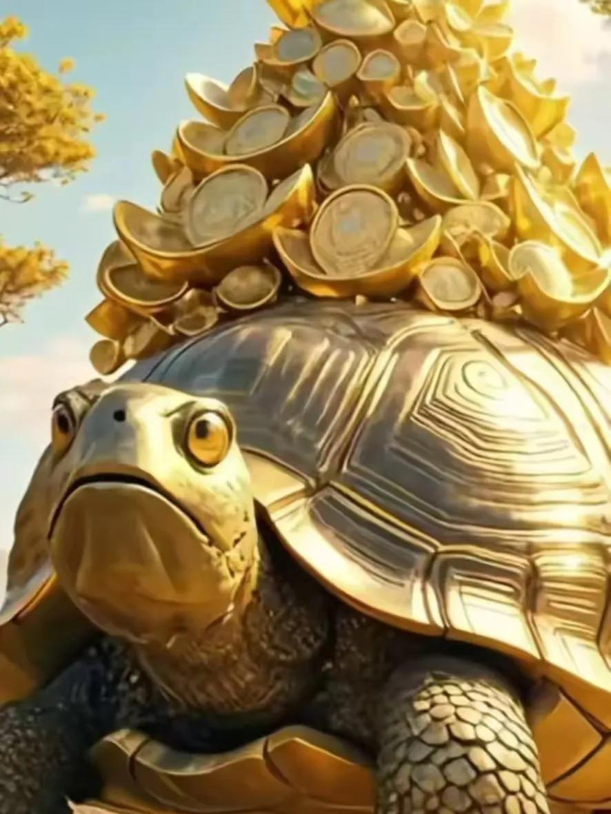 千年金龟，送财宝
财源滚滚，往家跑