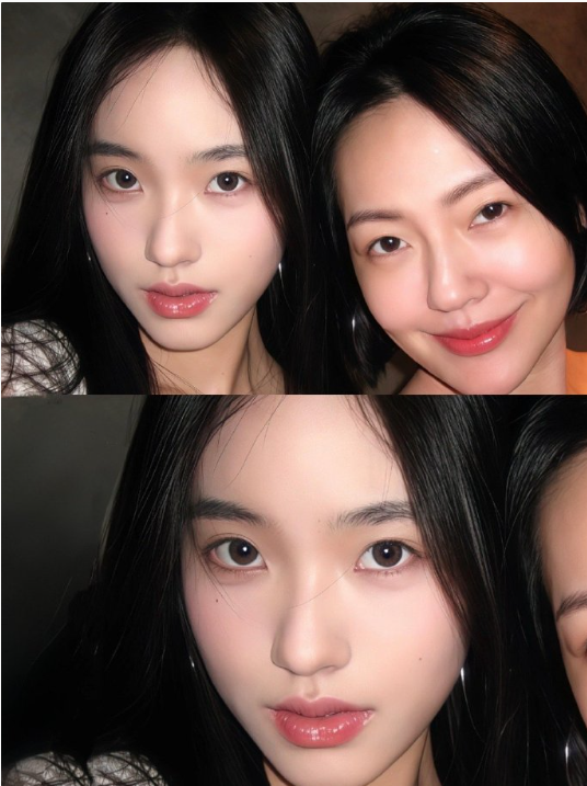 不是…小S真给自己生了个“林志玲”吧
Lily真的好美啊！这完全继承了小S的美丽
