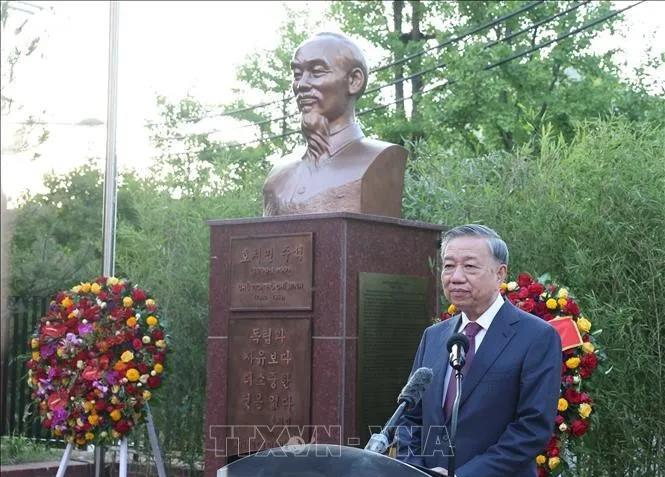 非常罕见！苏林提及胡志明“与世界五大洲列强比肩而立”的愿望。苏林在越南驻韩国大使