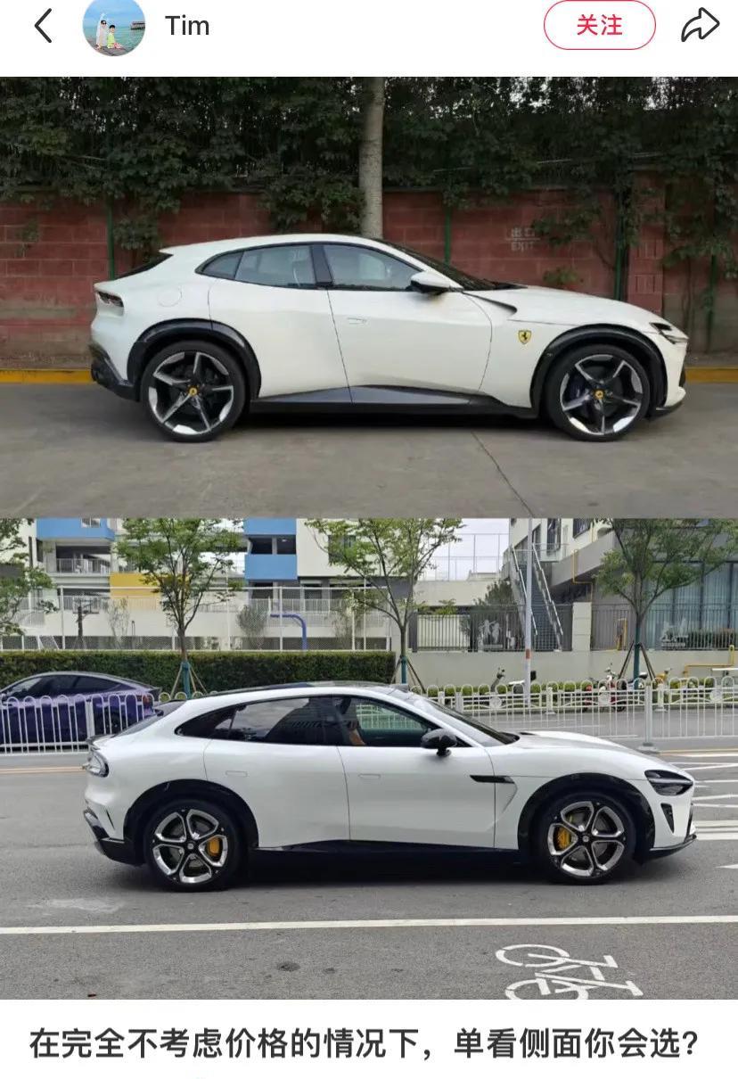 这车单纯不考虑品牌，你会选哪一辆？这从颜值上来说，真的不分上下，很有几分相似的感