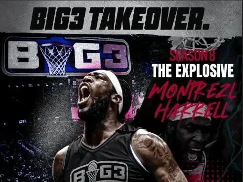不来CBA了？哈雷尔正式与BIG3联赛签订了合约，将出现BIG3的比赛！
那是不