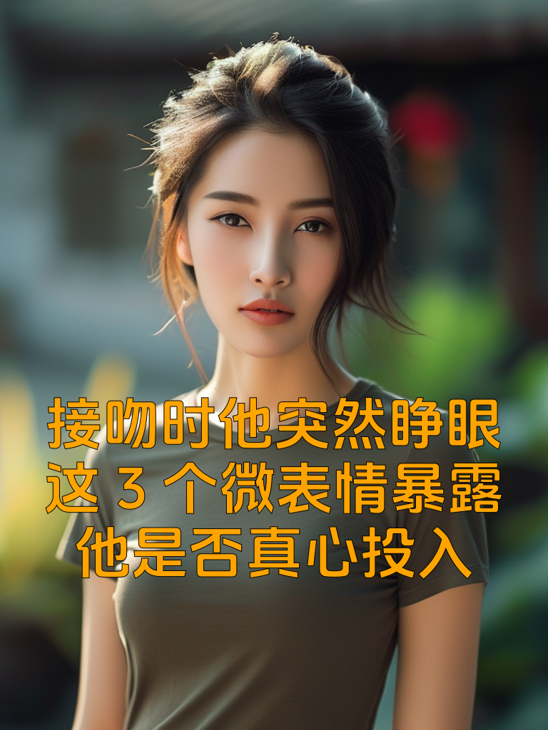 接吻时他突然睁眼？这3个微表情暴露他是否真心投入！