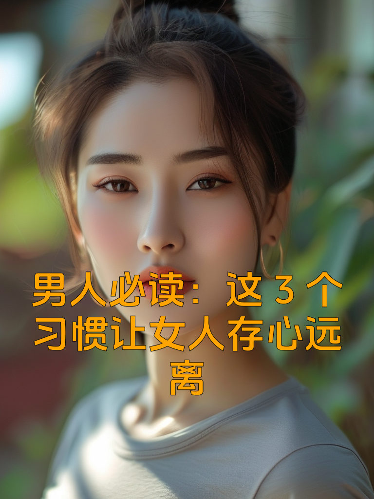 男人必读：这3个习惯让女人存心远离