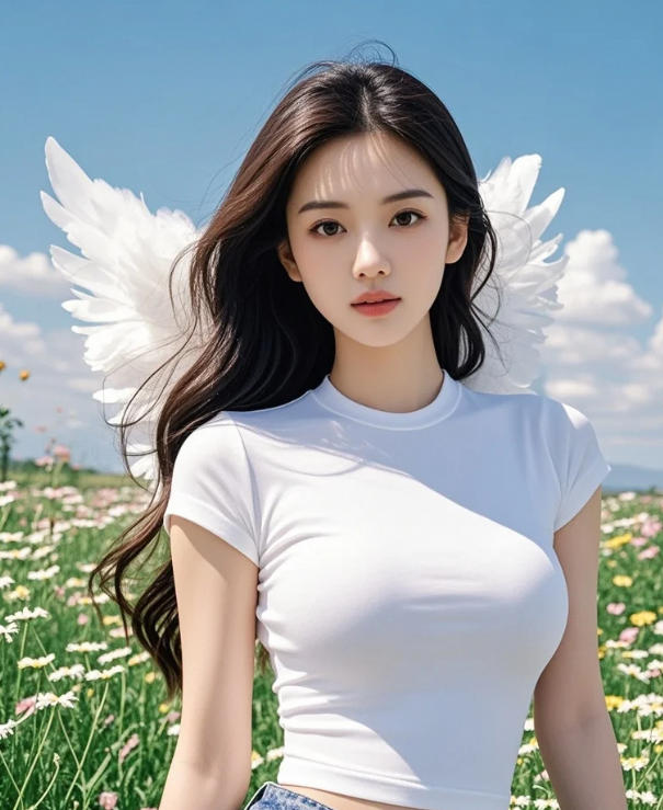 青草香混着发香，她的存在让整个夏天都变得具象化
