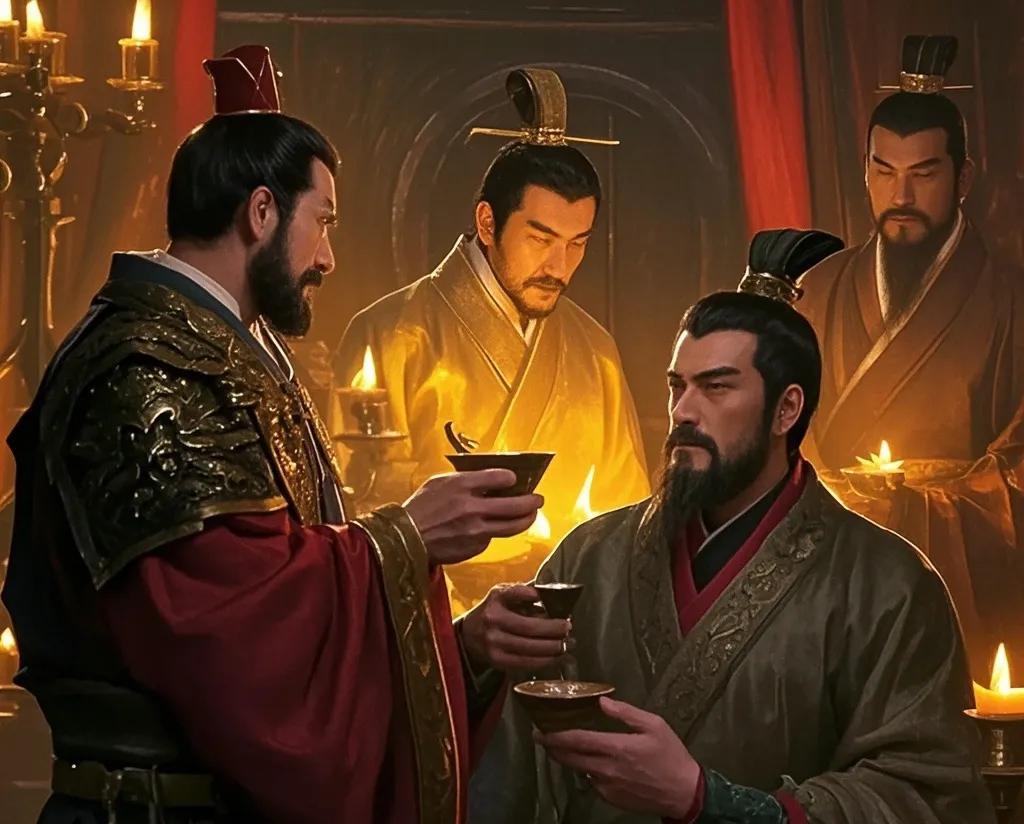 216年，曹操设宴款待投降的张鲁，当场封其为万户侯。曹丕大惊，偷偷劝说：“张鲁是