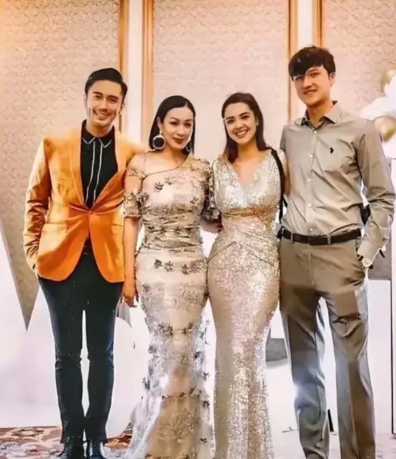 钟丽缇晒大女儿女婿合影，外国女婿个头超高，张伦硕42岁就当岳父了……

张伦硕娶