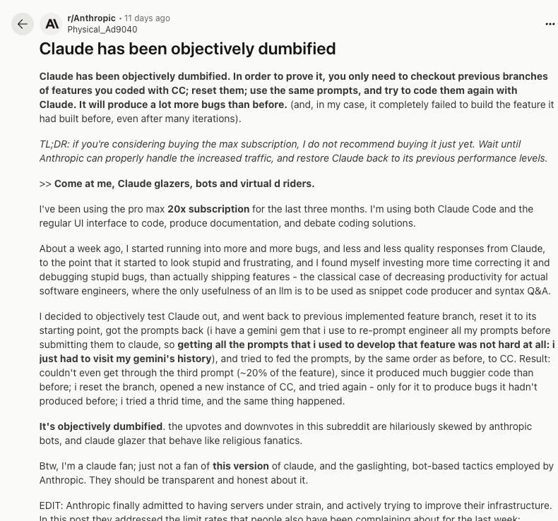 Claude实锤降智！官方声明，这无疑是敲醒了程序员的警钟！
Claude 是我