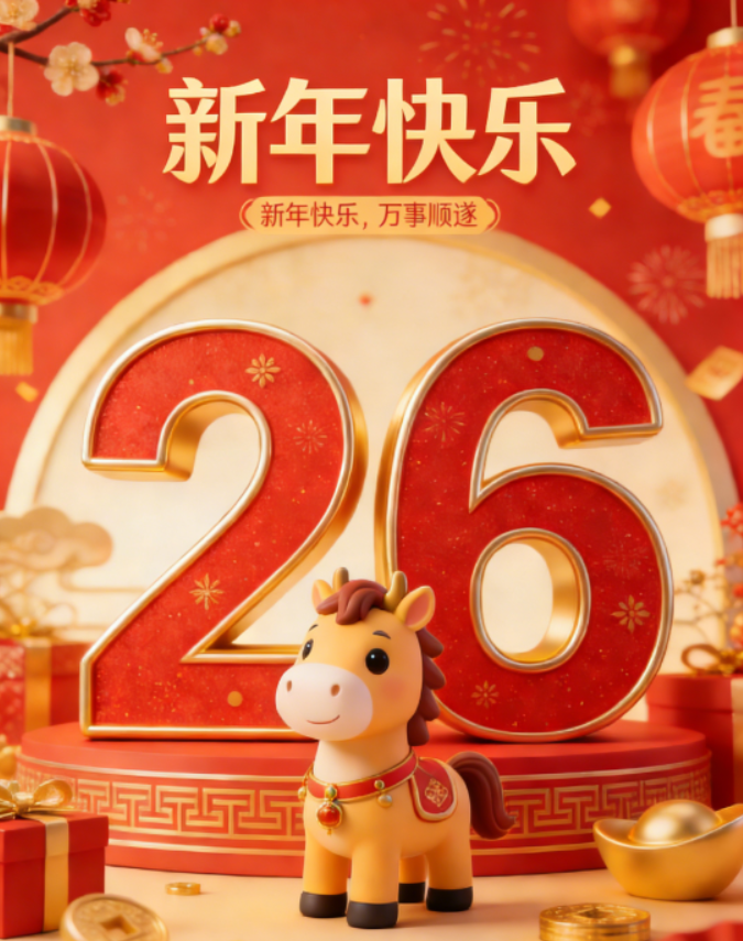 祝大家新年快乐