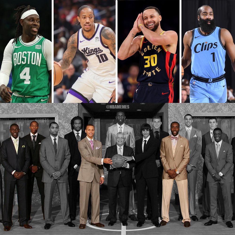 很难想象库里、哈登、德罗赞和霍勒迪是2009年选秀中最后几名脱颖而出的球员。
