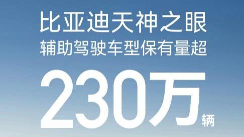 比亚迪天神之眼辅助驾驶车型月销再破31万，累计装车量超230万