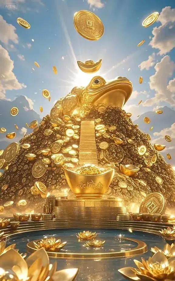 金蟾送财，福星高照
财源滚滚，四季发财