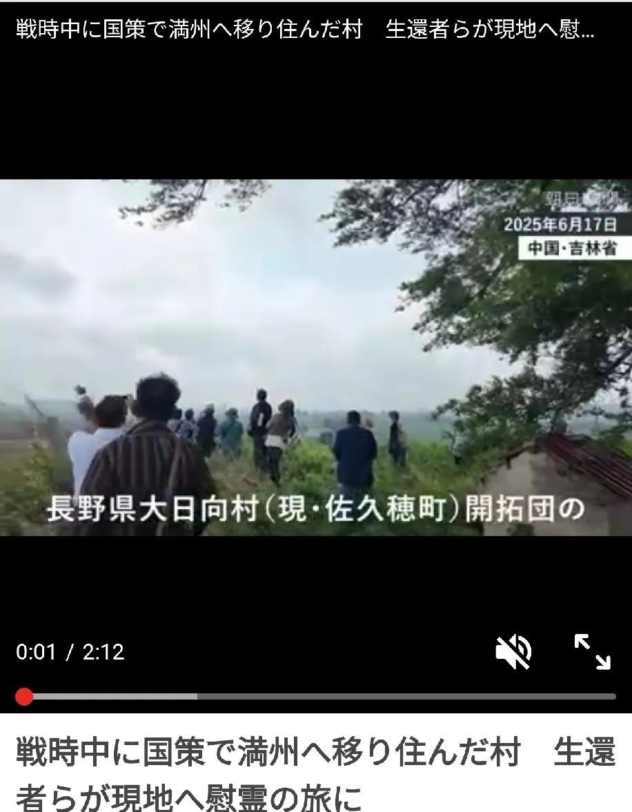 “满蒙开拓团”幸存者赴华“慰灵”
6月17日，部分幸存者以及子孙亲属约20人，在