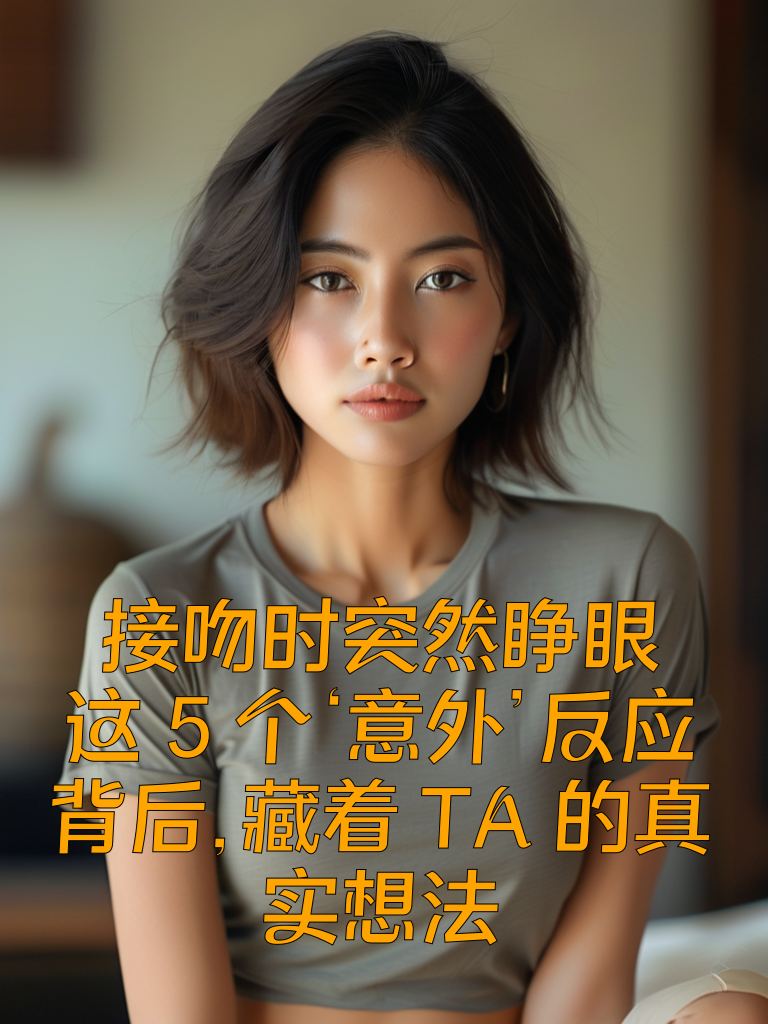 接吻时突然睁眼？这5个‘意外’反应背后，藏着TA的真实想法！