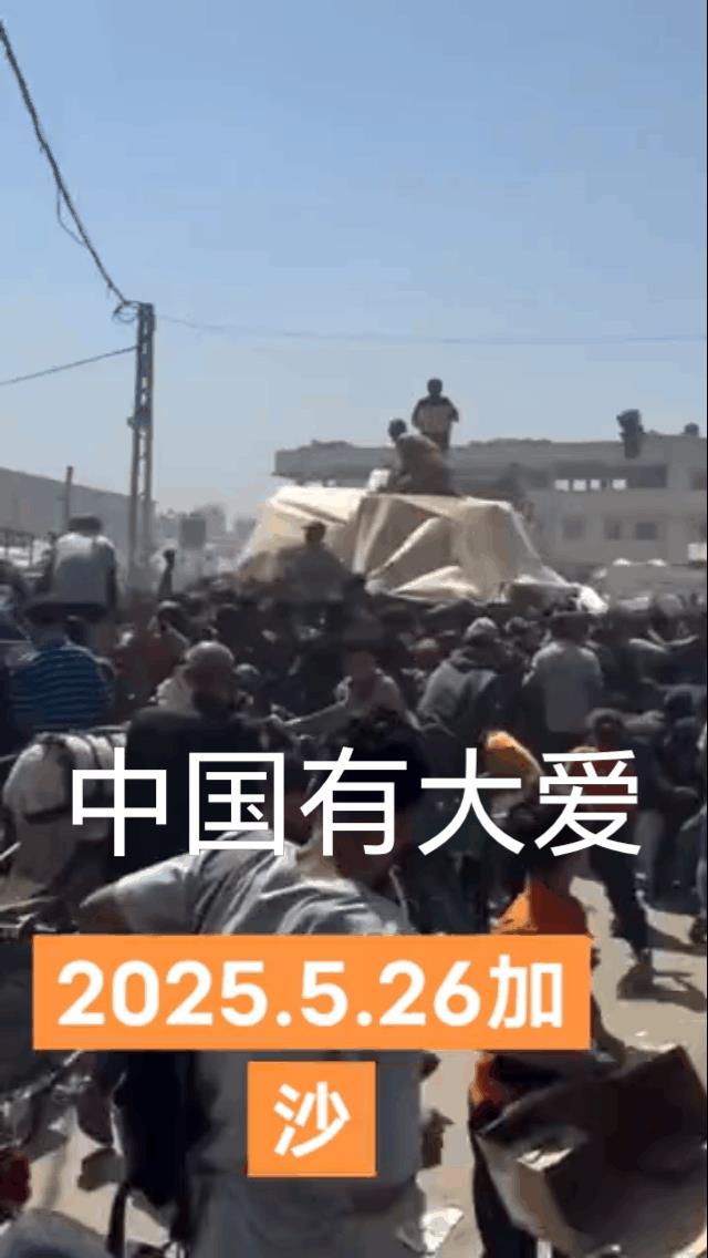 中国是定海神针！援助加沙，让世界感受中国温暖！
看他们拿到粮食和蔬菜，我的眼泪哗
