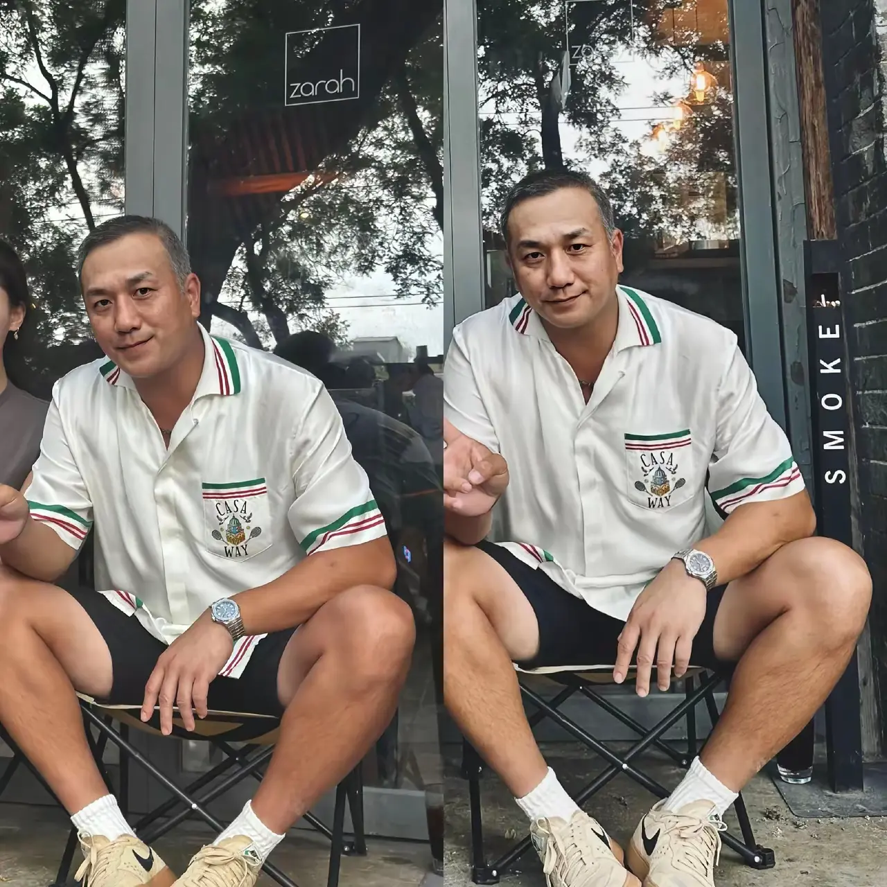 北京偶遇黄觉。网友逛鼓楼遇到演员黄觉，本人很是低调，对方还说他很腼腆
