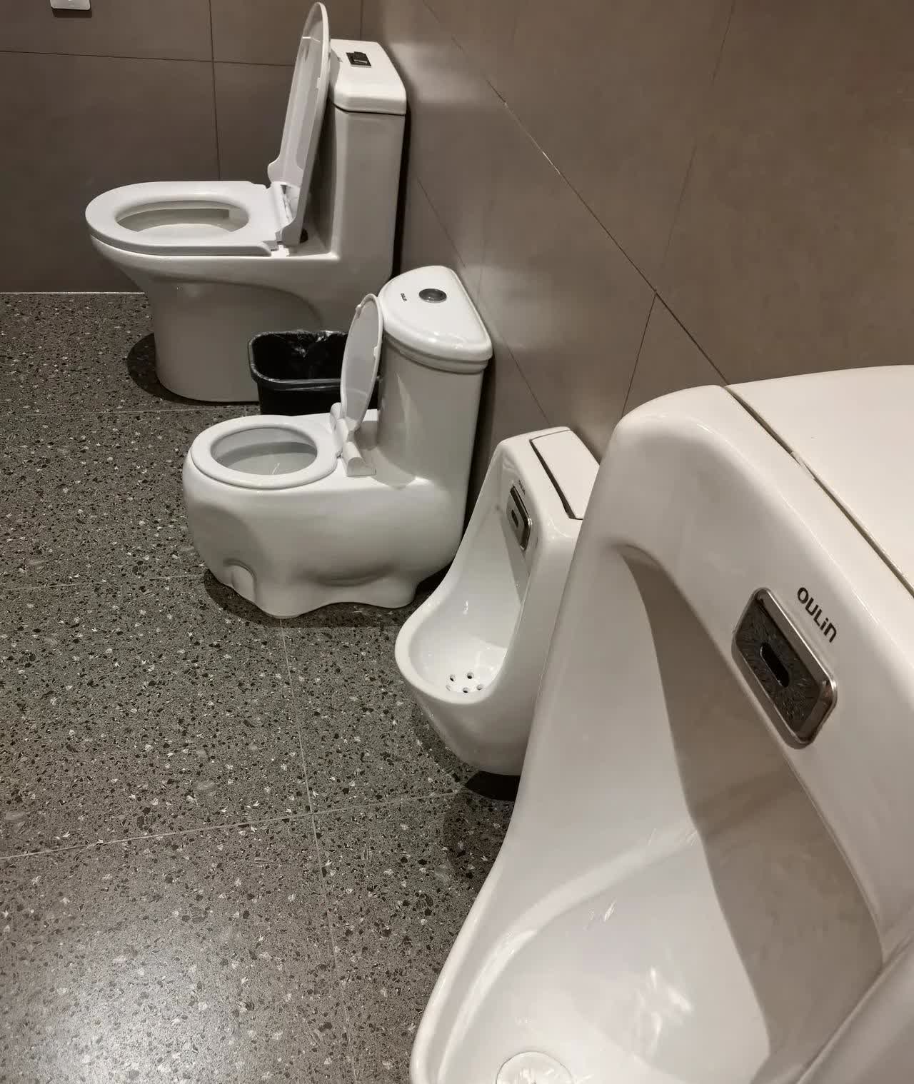 大连逛街进了一个家庭厕所，里面各种设施非常完善！我想知道这是给多大孩子准备的？
