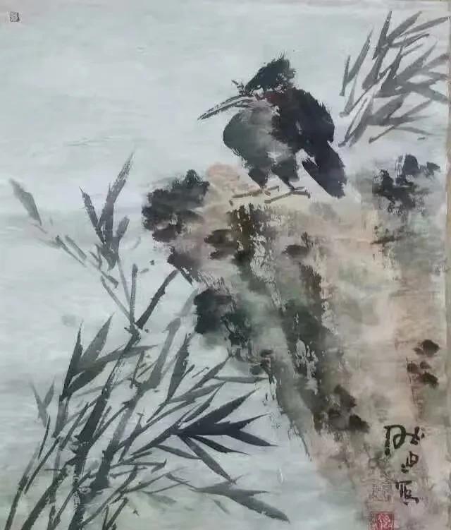 然迪诗画；
灵魂深处，
发出呐喊；
生命只有一次……
灵魂深处，
发出呐喊
生命