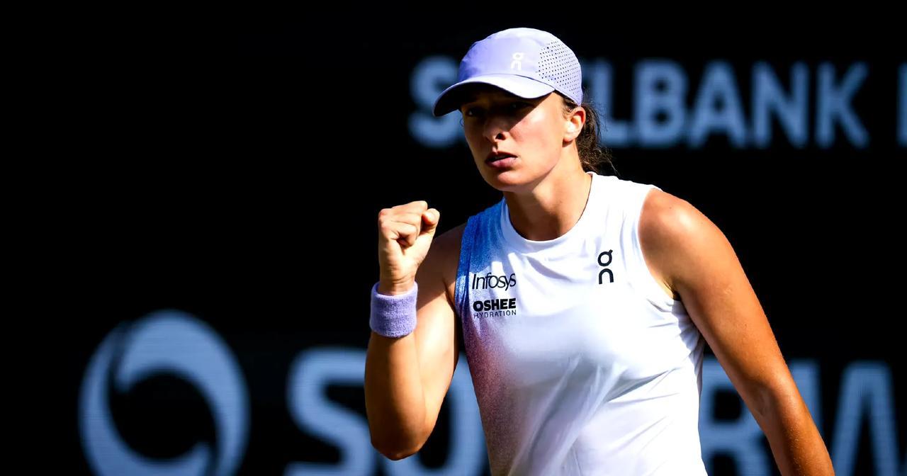 WTA500|巴特洪堡站半决赛刚结束一场比赛，4号种子斯瓦泰克以6-1 6-3横