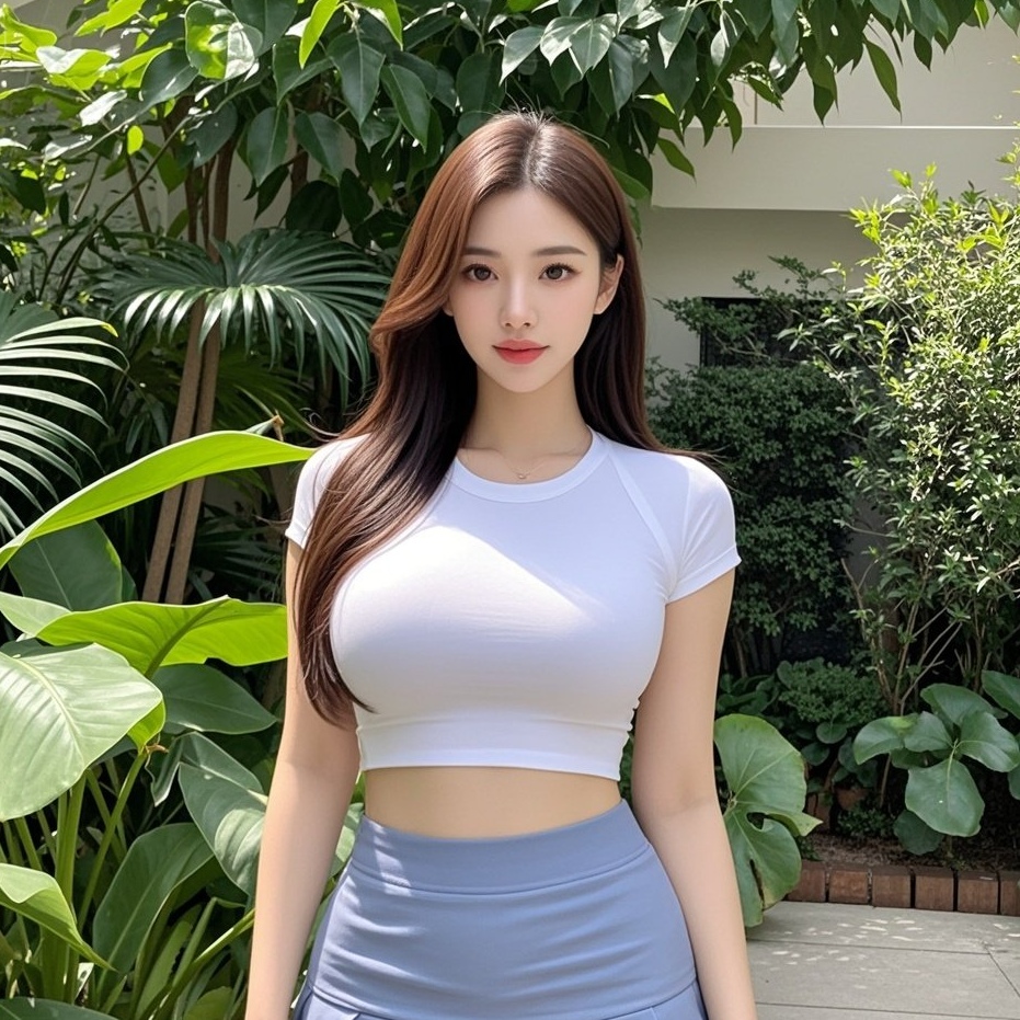 花间少妇韵自生，丰盈体态最倾城