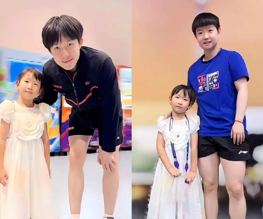 跟孙颖莎王楚钦合影的小女孩不简单！
她就是那个在深大说我们有孙颖莎！
在魏桥