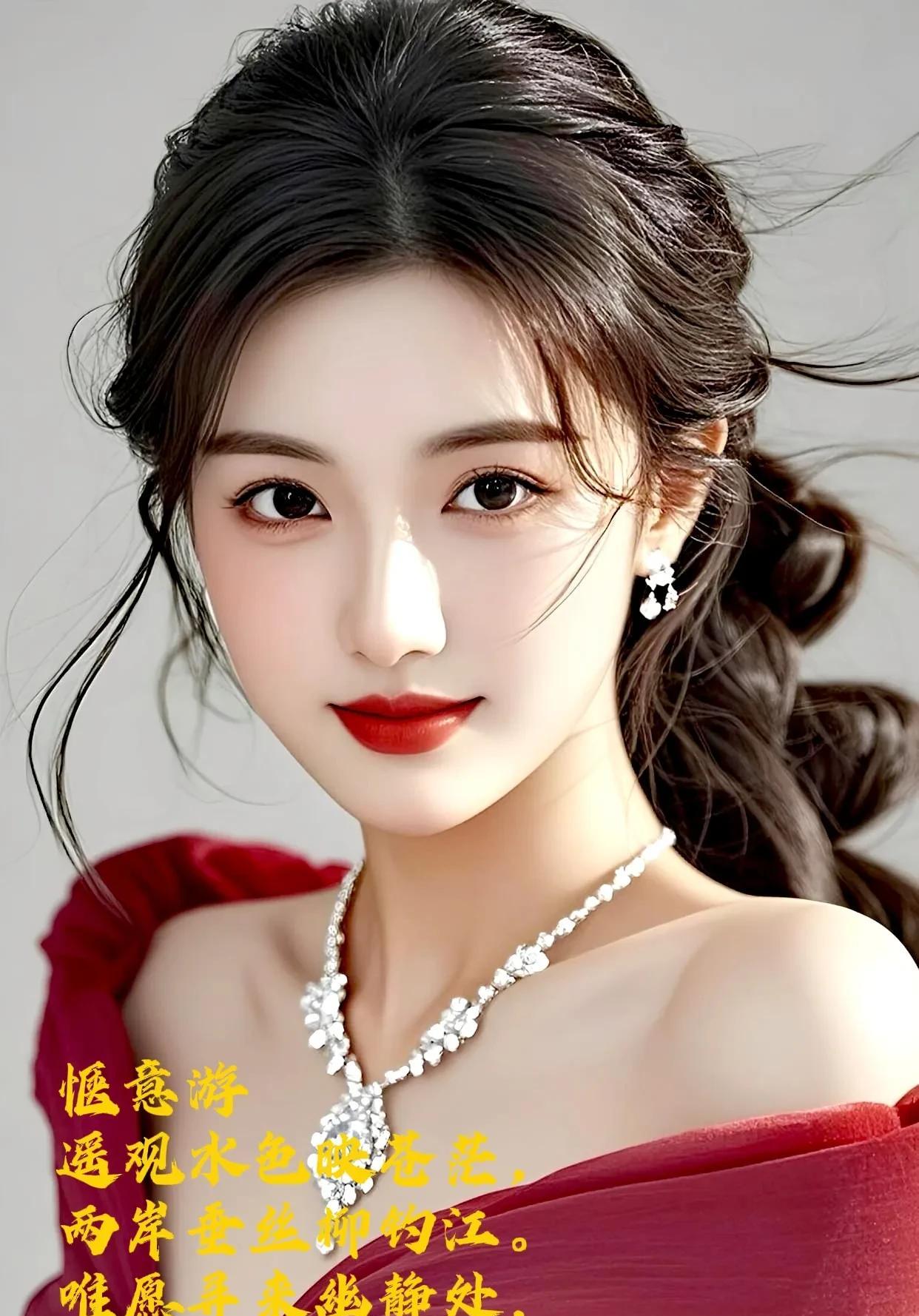 遥观水色映苍茫，
两岸垂丝柳钓江。
唯愿寻来幽静处，
花阴巷子酒飘香。
————