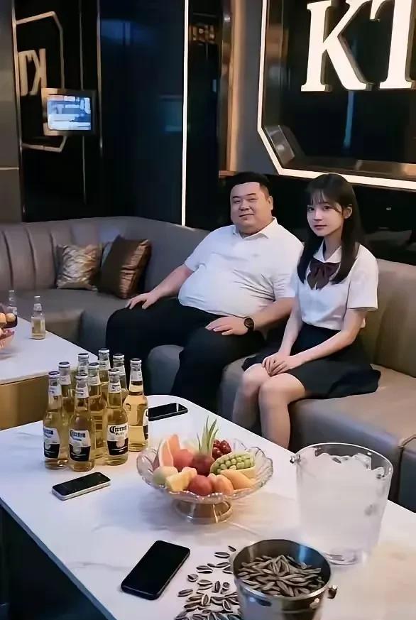 如今世道真奇妙，有钱姑娘任你挑
年轻貌美身边绕，情话不用费心教
兜里没钱莫猖狂，