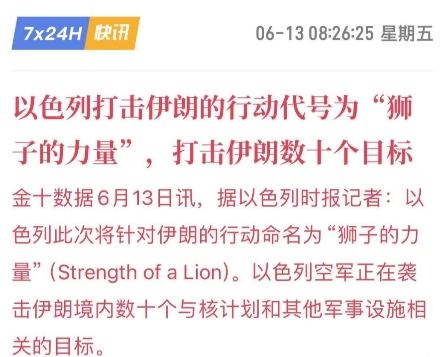以色列此次发动“狮子力量”行动轰炸波斯，属于公开空袭了！
这次的行动与之前的“赛