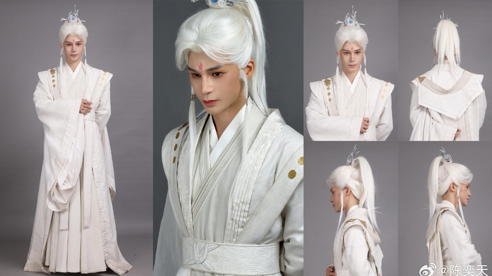 陈奕天古装男主造型从动漫送走出来的撕漫男