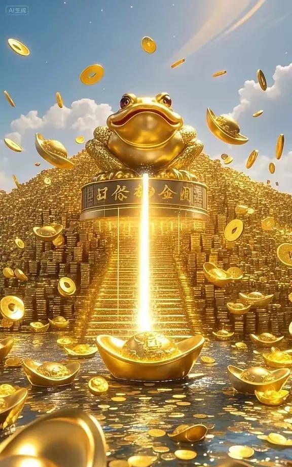 招财金蟾，见者好运
黄金万两，财源广进
