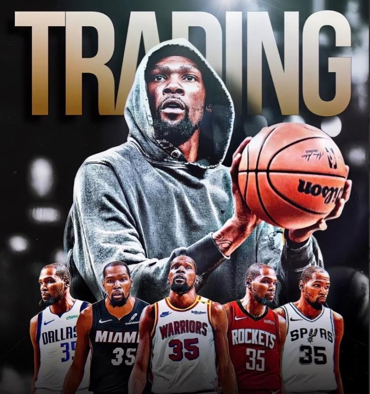 NBA一天100条杜兰特的消息，耳朵都快起茧子了！

1、火箭还对杰伦-格林抱有