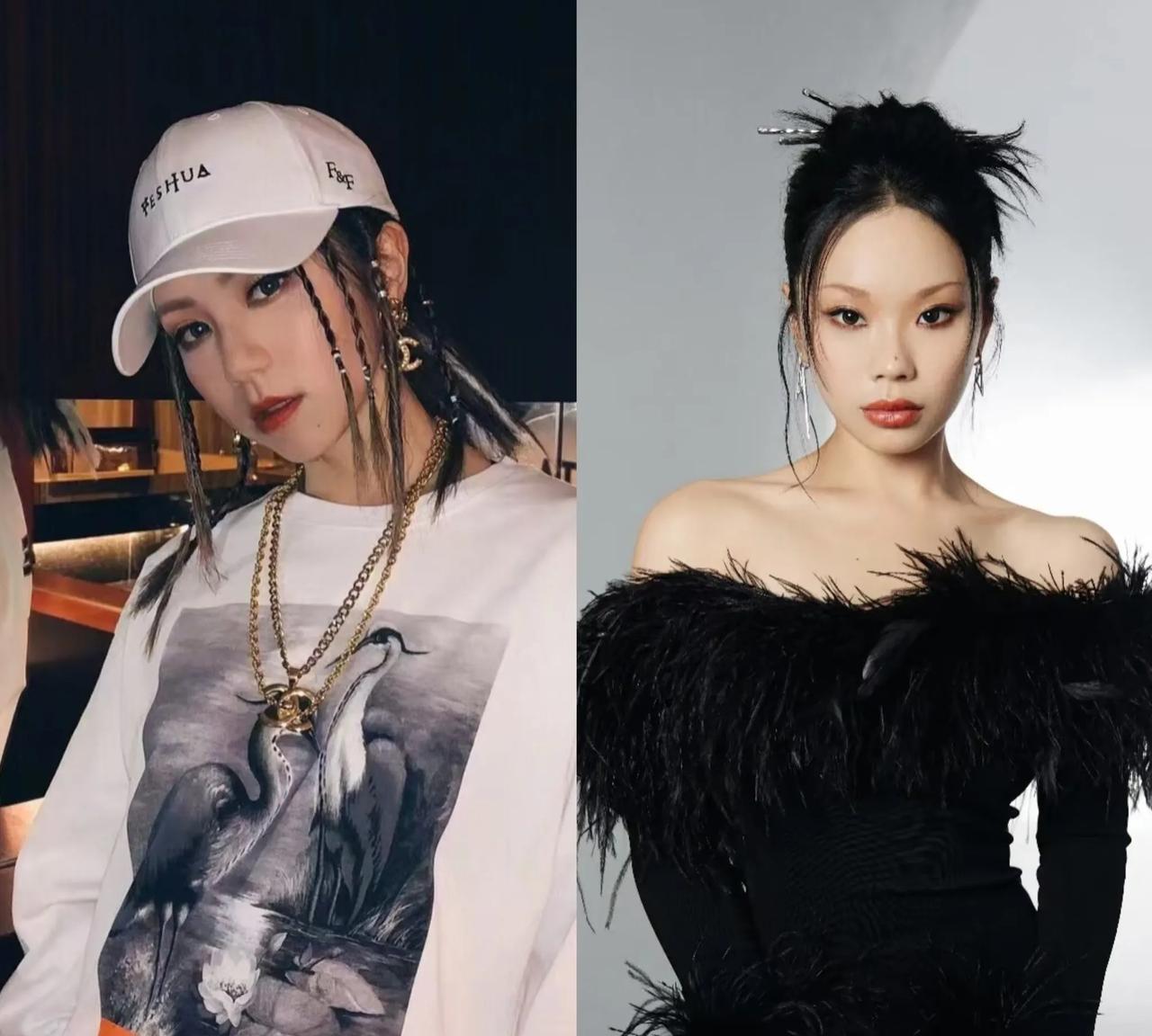 现在终于知道
为什么新说唱一定要有一个女导师
之前是邓紫棋，这次是万妮达，因为女