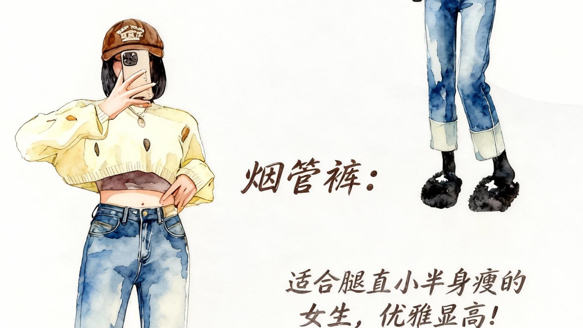 《什么牛仔裤版型这么神？让梨形到 H 型身材速变超模比例！》