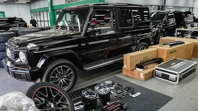 奔驰G500升级暗夜版G63，八万预算的高性价比改装实录