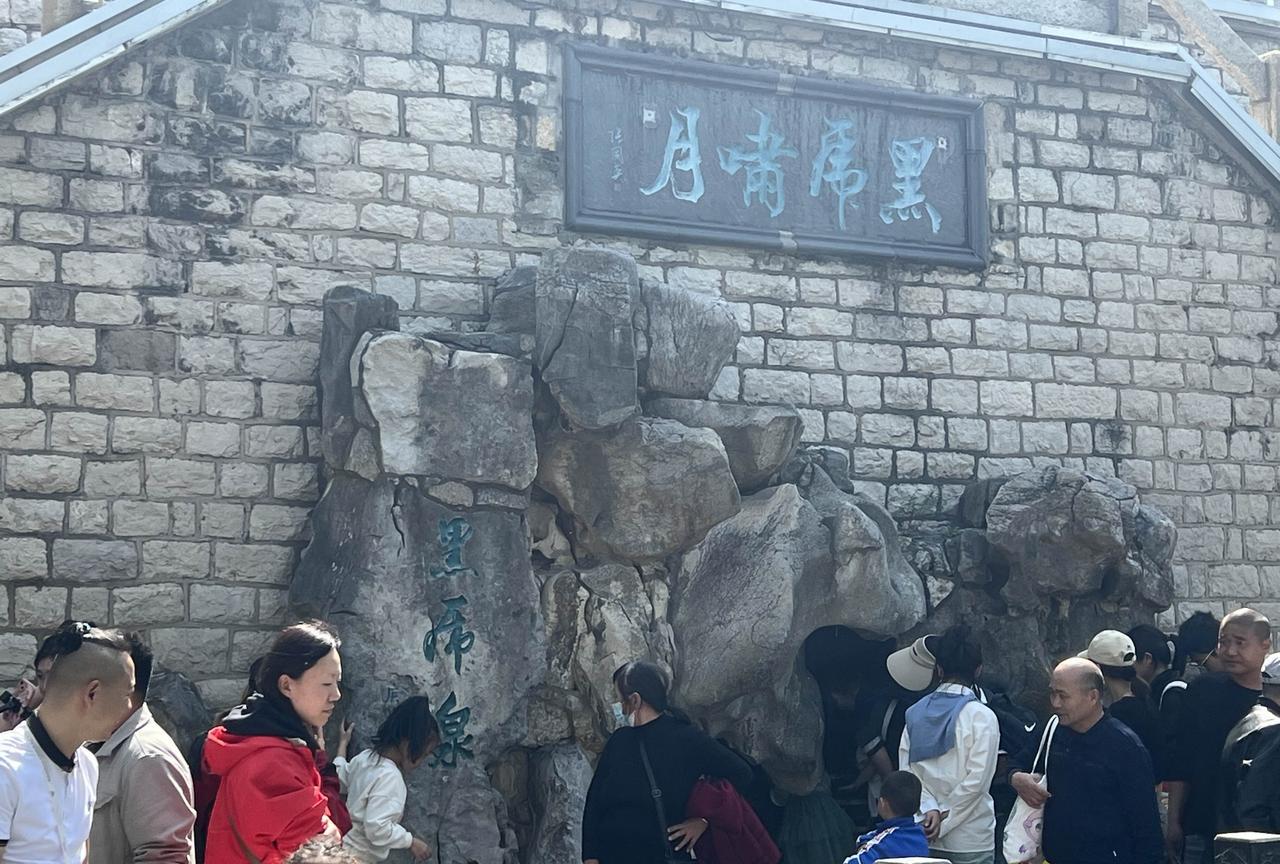 好久没来济南玩了
去了天下第一泉景区
看到很多人在接泉水
看到上面这四个字
不管