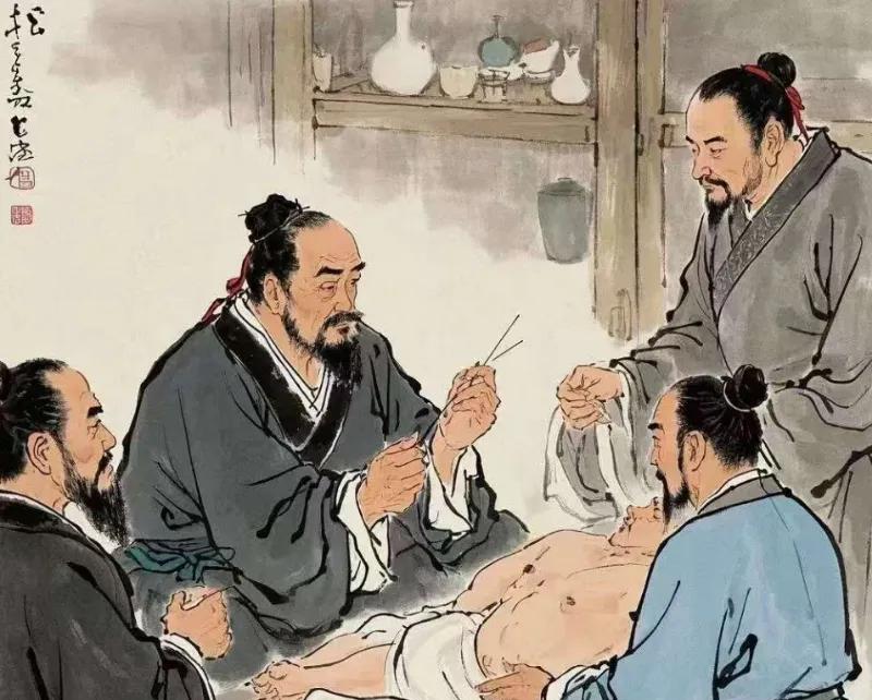 药臼里的艾叶还泛着青汁，扁鹊盯着案头打翻的药罐，手指抚过那味错抓的"狼毒"。这是