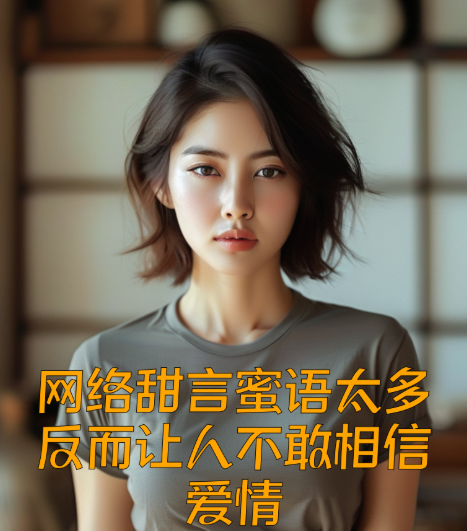 网络甜言蜜语太多，反而让人不敢相信爱情