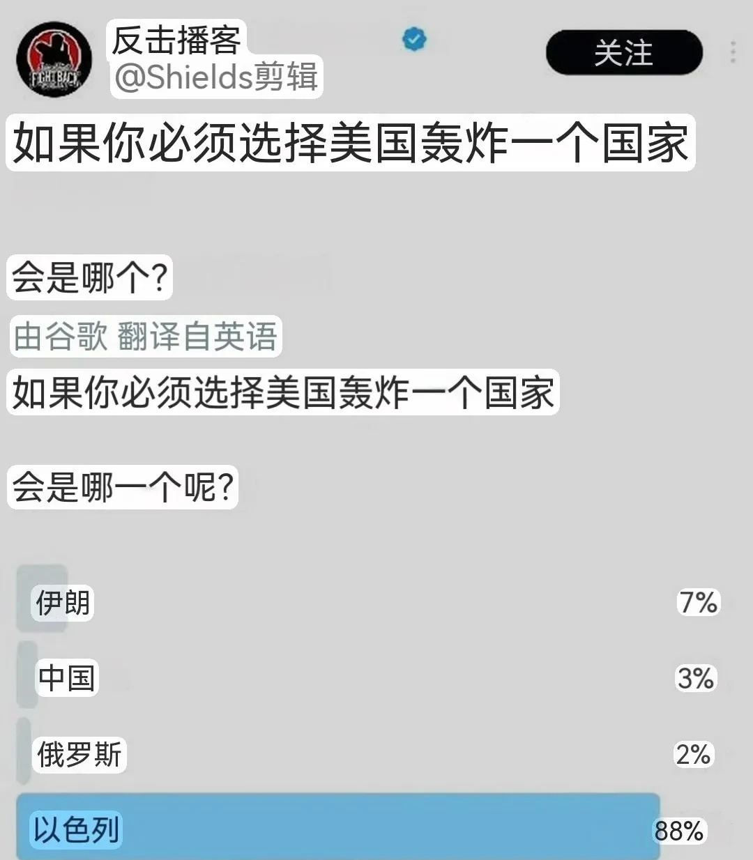 美国人想炸哪个国家？











美国人发起了一个奇葩问答，想知道大家