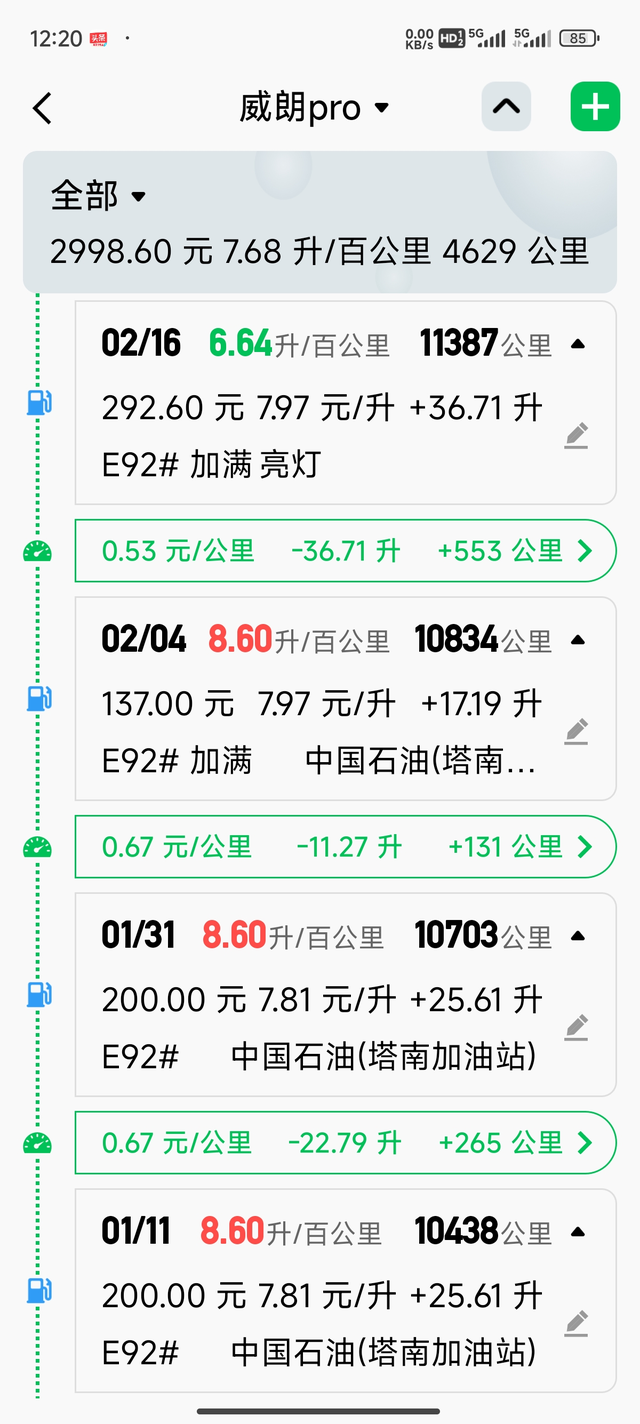 威朗pro油箱小了点
我跑没油了，加满后，只加了37升不到，都看见油冒出来了，这
