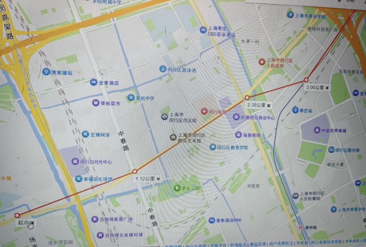 上海地铁1号线自制规划图
线路名称：上海地铁1号线
起止点：场东路-月浦
站点数