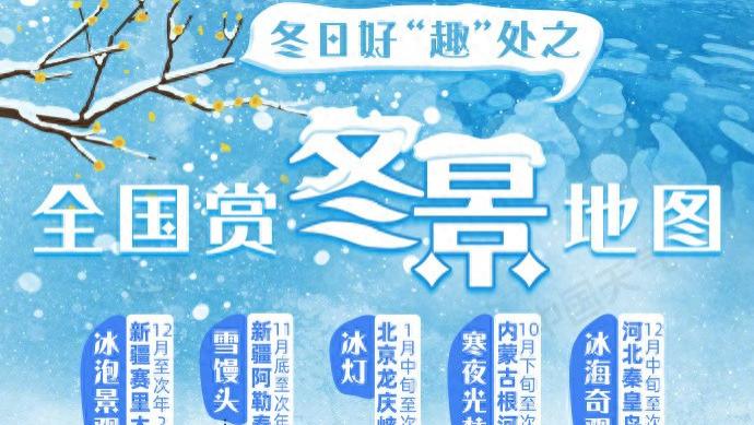 全国赏冬景地图出炉，你最想去哪打卡？