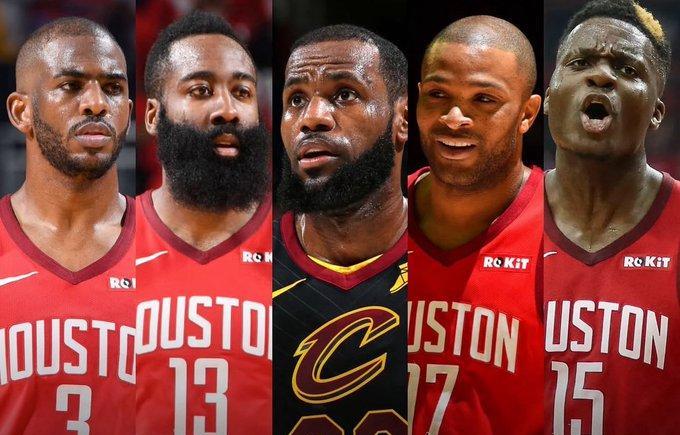 2018年詹姆斯如果签约火箭，那支火箭能战胜宇宙勇？
据美媒Hoops Aler