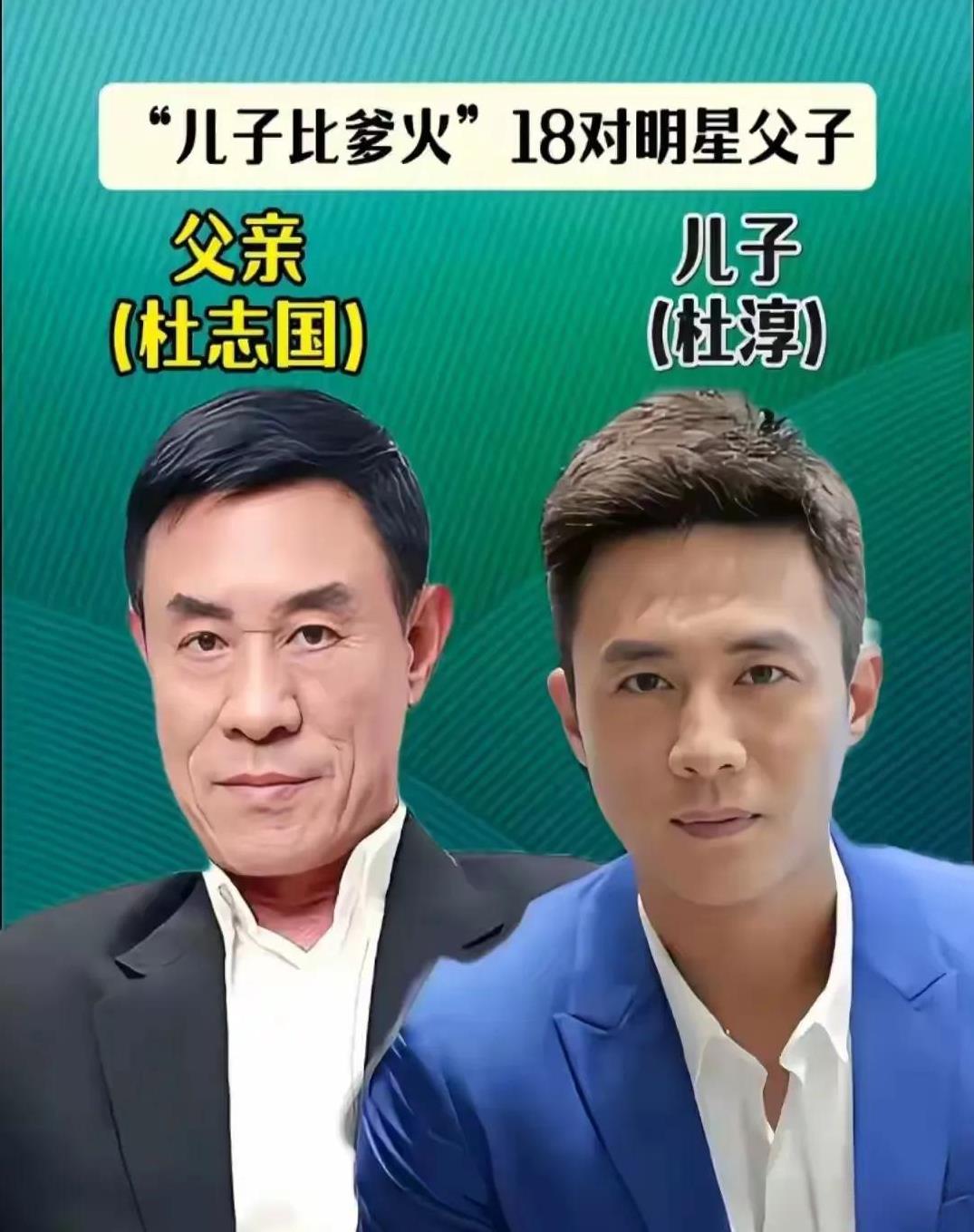 老戏骨们的儿子长这样
个个阳光帅气
个个根正苗红