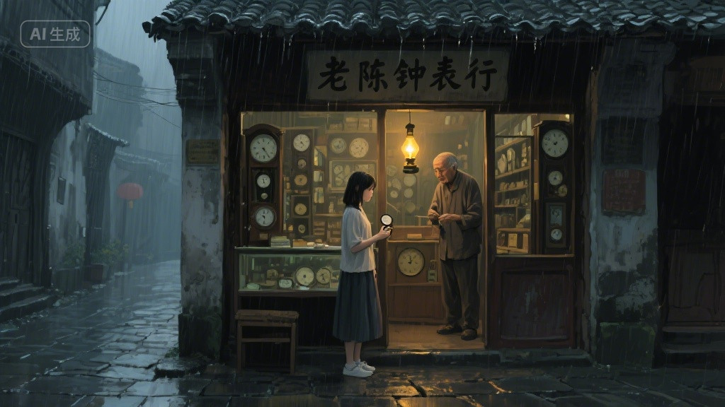 钟表店的午夜钟声