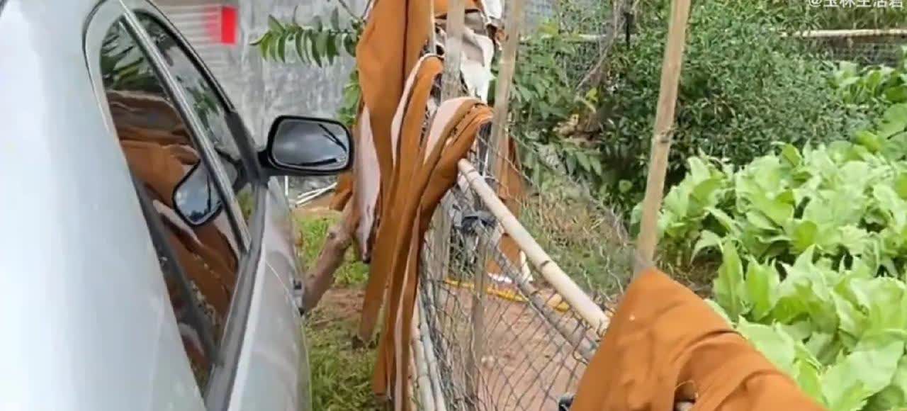 倒霉咯，大暴雨一个制衣厂衣服被水泡，工人们拿出来晾晒，不知道谁会买到这些泡水衣服