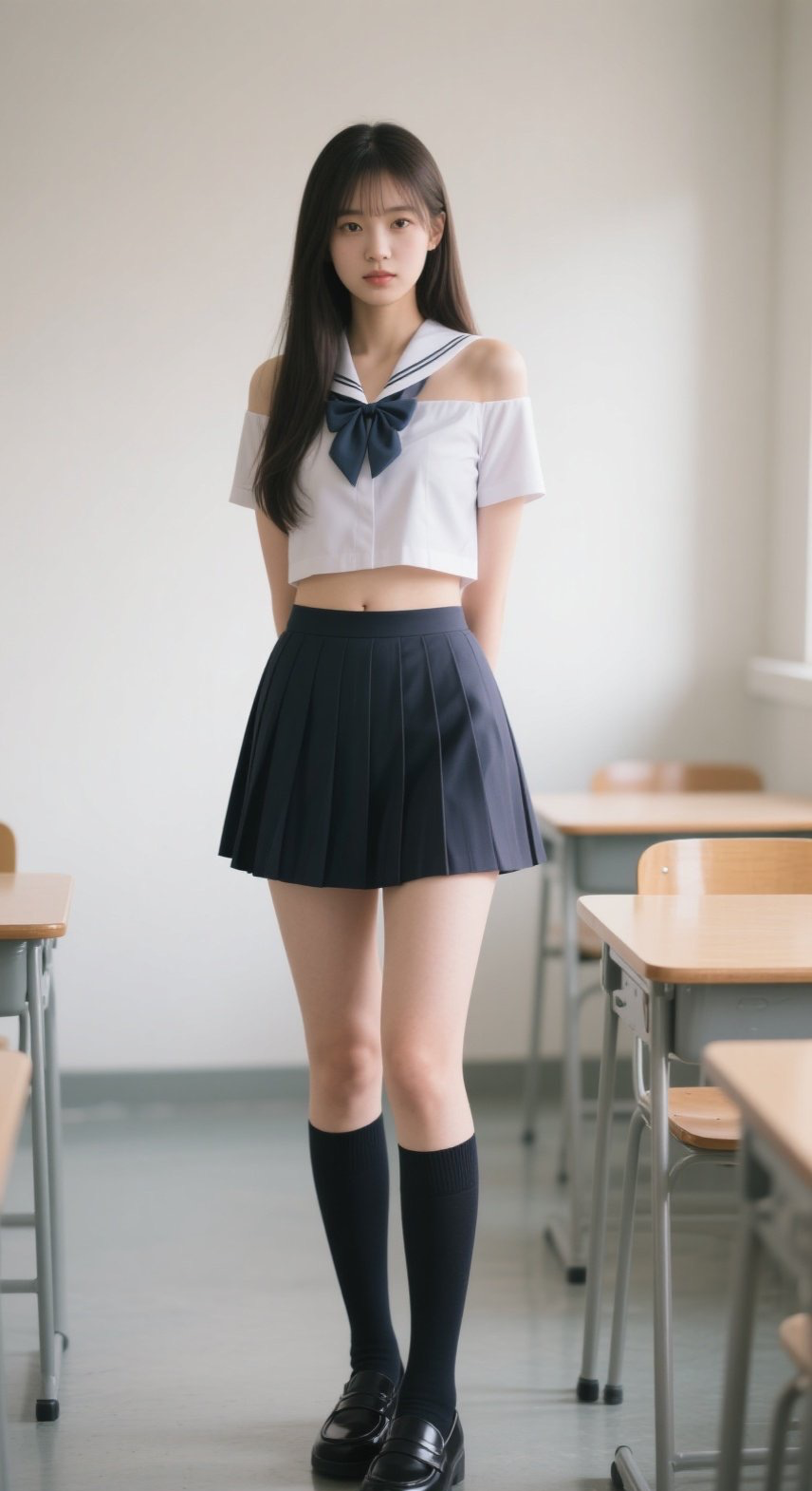 气质佳人学院风——jk写真大片