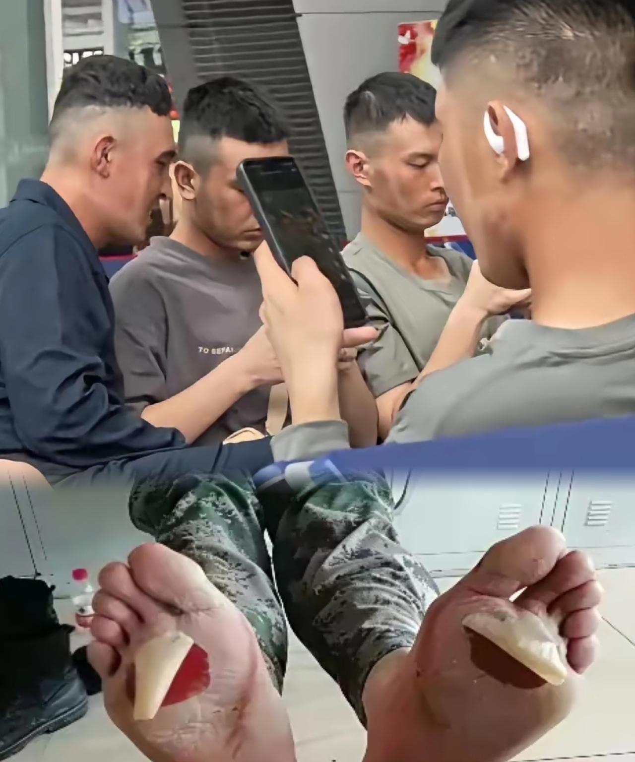 帅不帅气，真不是看外表
你看看阅兵上的小伙
一个个摘下帽子，脸上不仅黢黑，而且还
