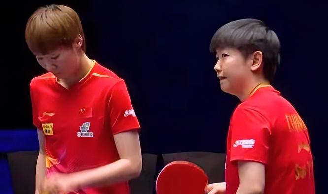 孙颖莎/王曼昱3比1杜凯琹/申裕斌，海产姐妹晋级美国大满贯赛女双四强
这就是态度