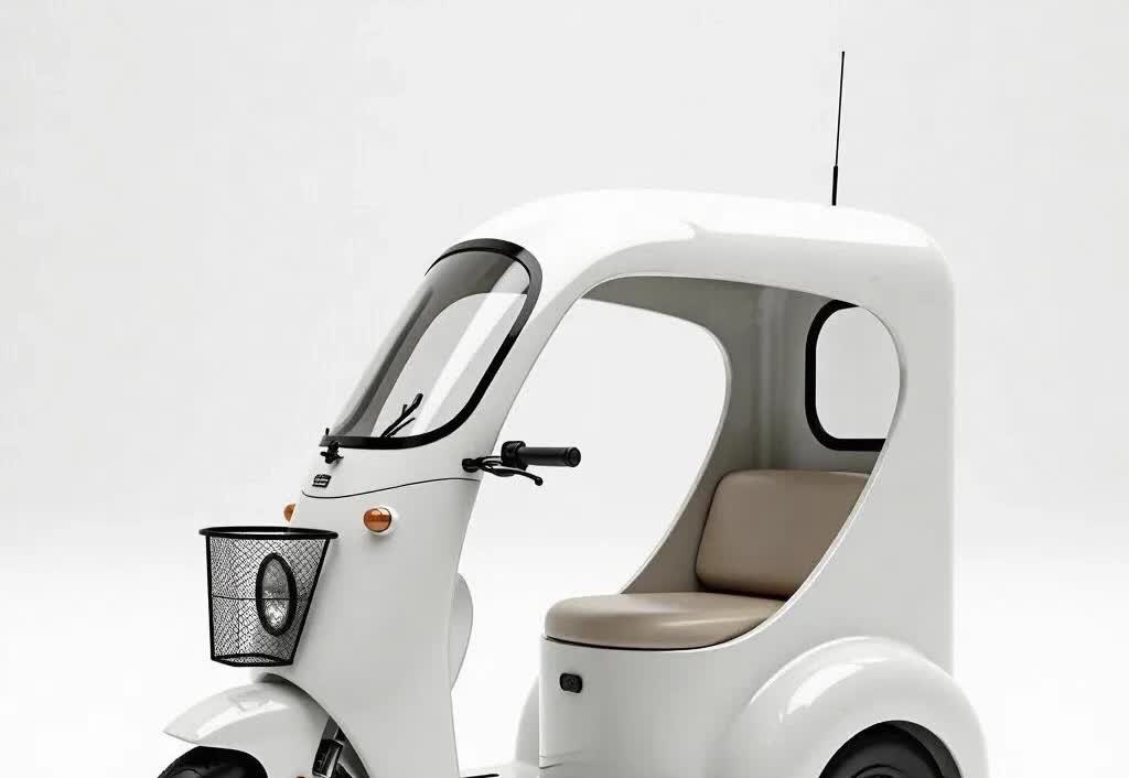 萌趣出行神器：谁能拒绝这台三轮电动车
想象一下，骑着这么一台奶萌奶萌的三轮电动